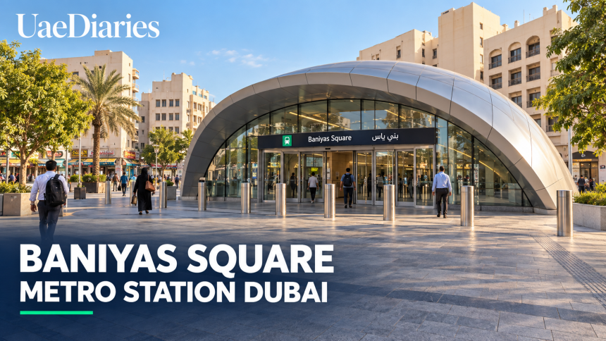 Baniyas Square Metro Station Dubai